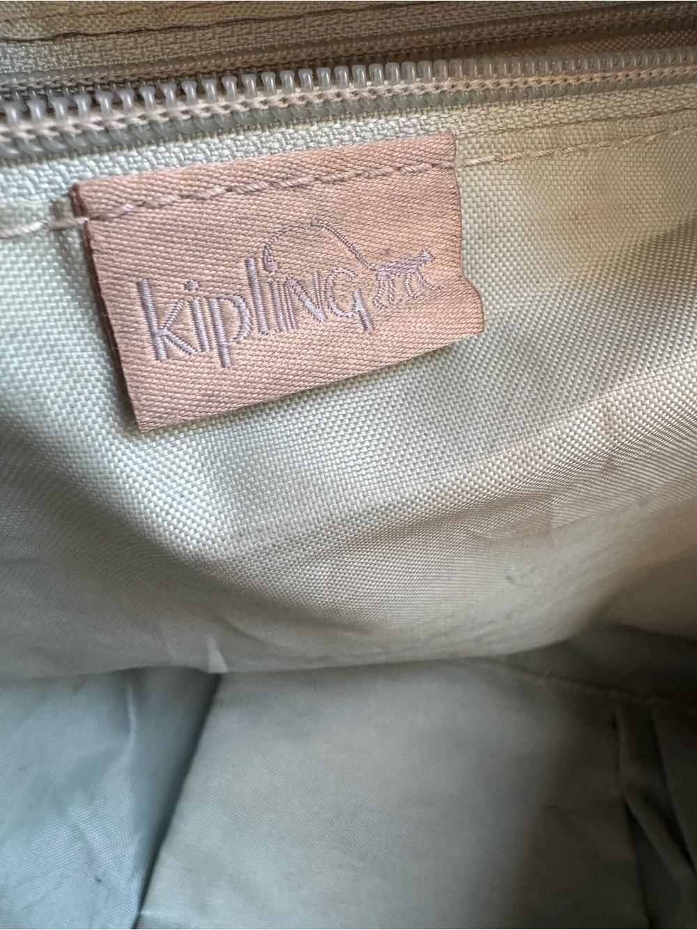 Kipling Joslyn Dune Crossbody Tote Bag Beige Monkey Key Ring - Picture 14 of 16